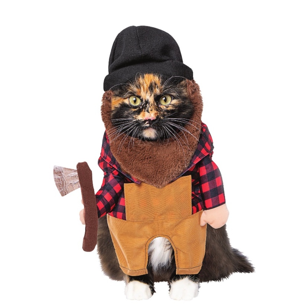 Lumberjack Pet Outfit or Costume - XS - For Dog or Cat